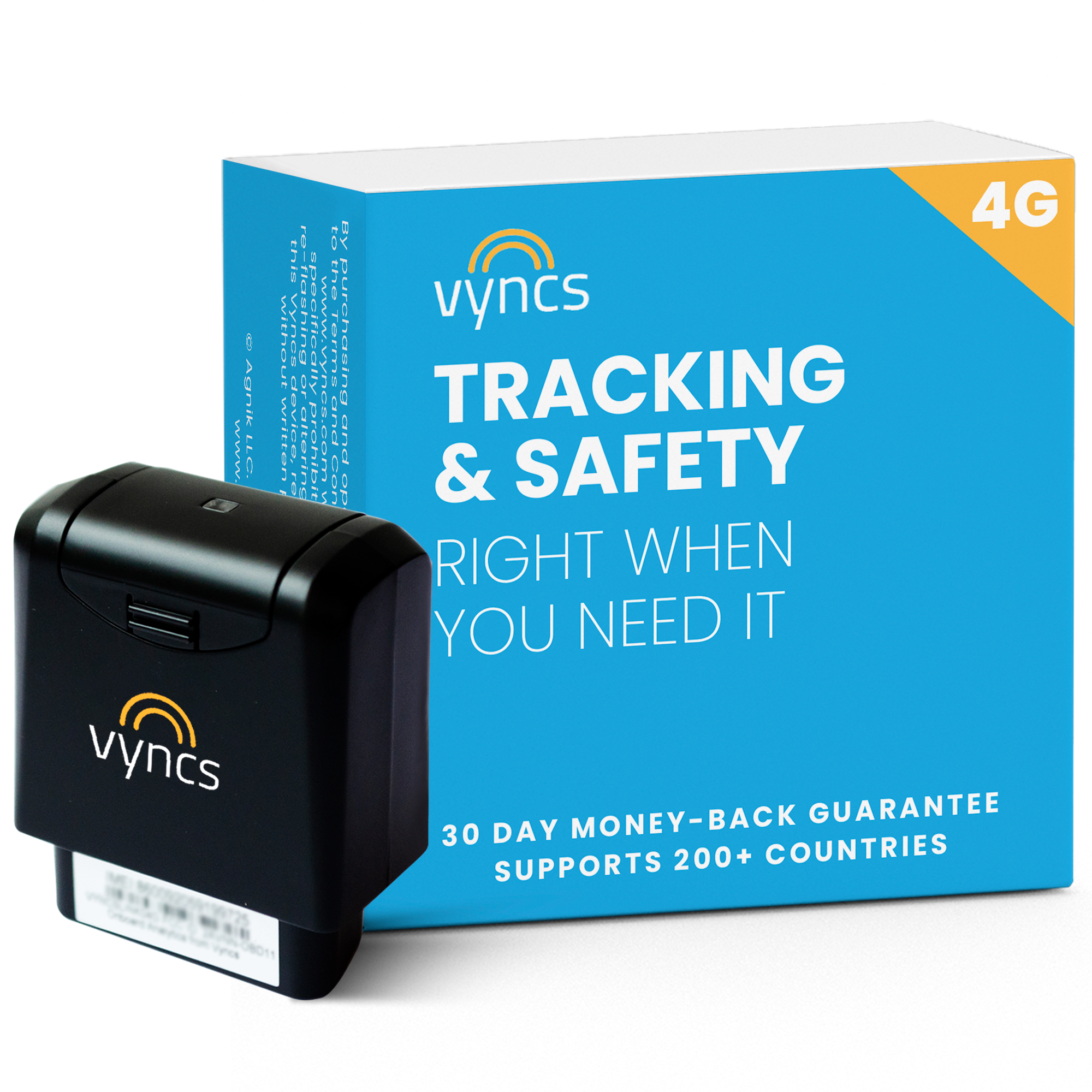 Vyncs GPS Tracker (4G) – Suivi GPS en Temps Réel